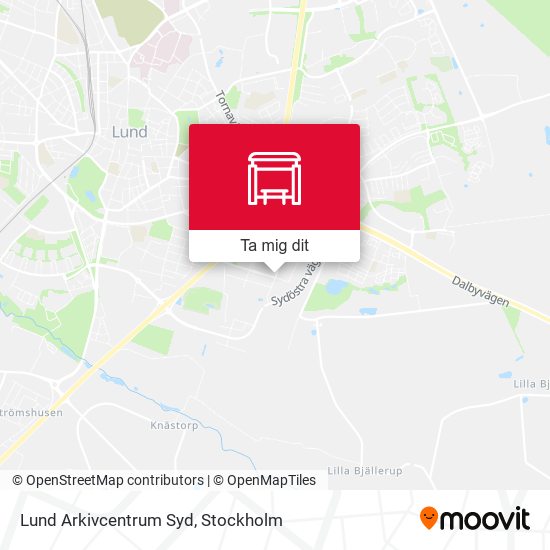 Lund Arkivcentrum Syd karta