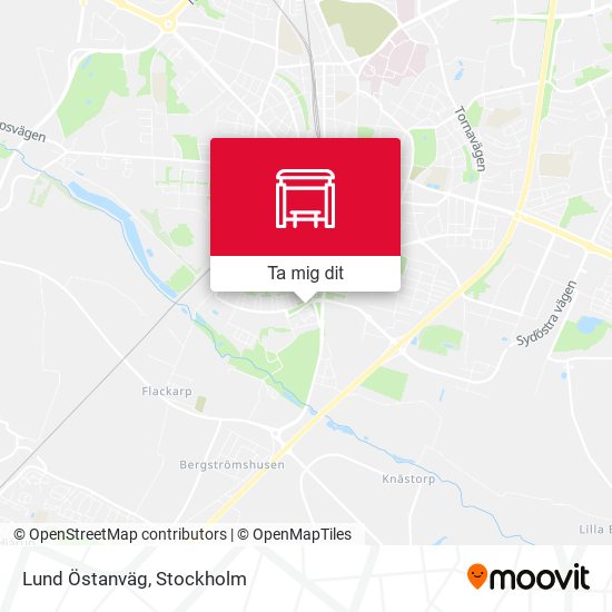 Lund Östanväg karta