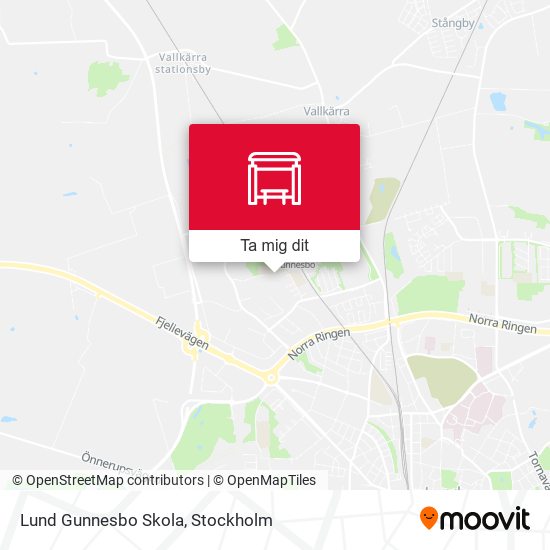 Lund Gunnesbo Skola karta