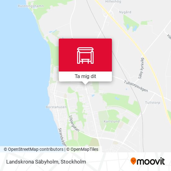 Landskrona Säbyholm karta