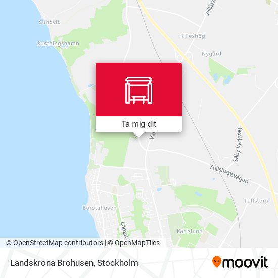 Landskrona Brohusen karta
