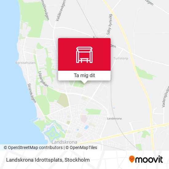 Landskrona Idrottsplats karta