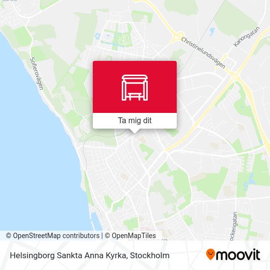 Helsingborg Sankta Anna Kyrka karta