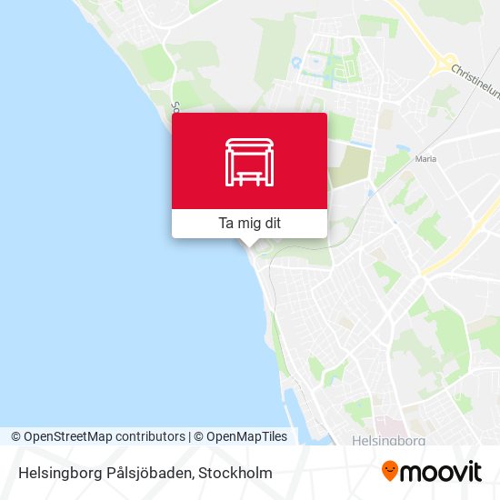 Helsingborg Pålsjöbaden karta