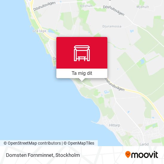 Domsten Fornminnet karta