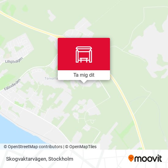 Skogvaktarvägen karta