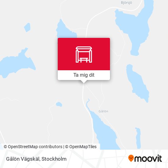 Gålön Vägskäl karta