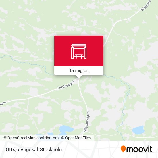 Ottsjö Vägskäl karta