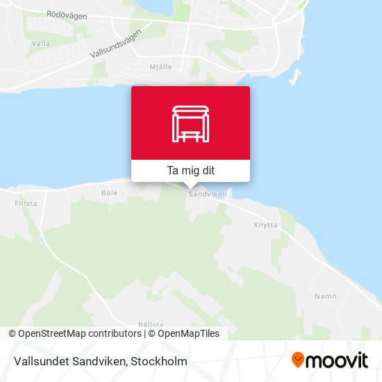 Vallsundet Sandviken karta