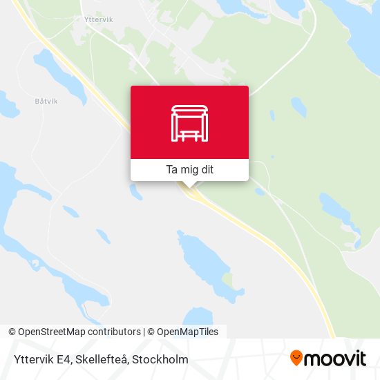 Yttervik E4, Skellefteå karta