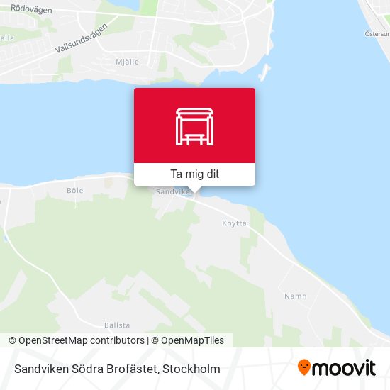 Sandviken Södra Brofästet karta