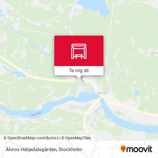 Älvros Härjedalsgården karta