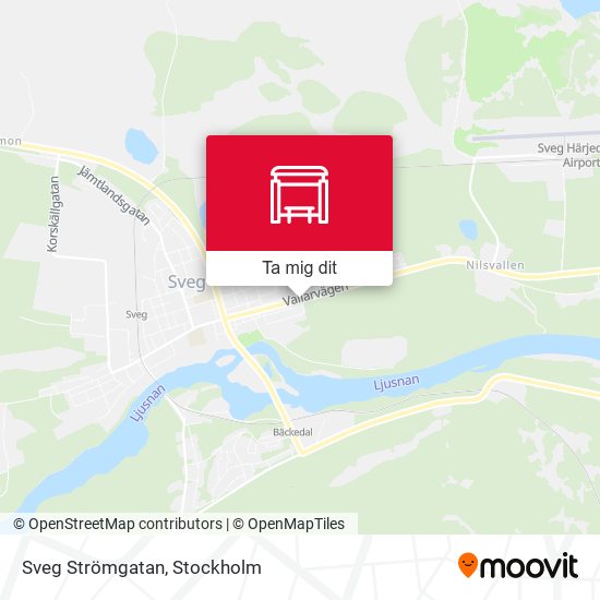 Sveg Strömgatan karta