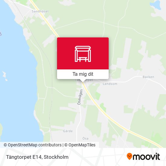 Tängtorpet E14 karta