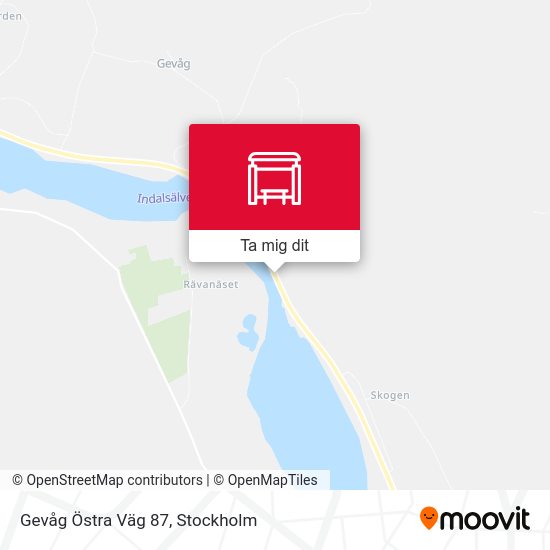 Gevåg Östra Väg 87 karta