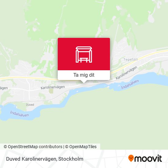 Duved Karolinervägen karta
