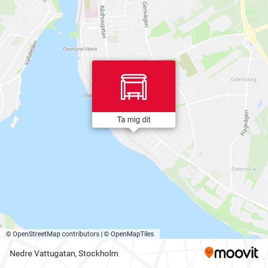 Nedre Vattugatan karta