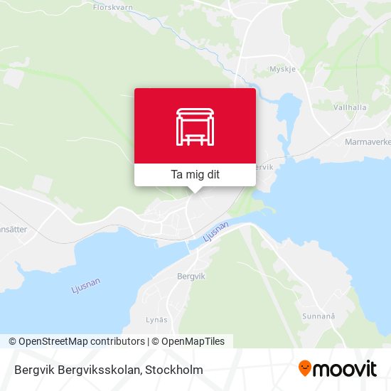 Bergvik Bergviksskolan karta