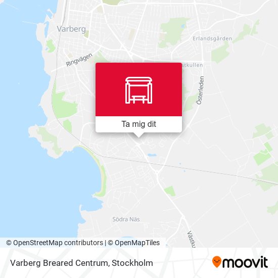 Varberg Breared Centrum karta