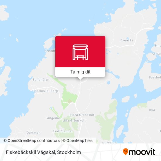 Fiskebäckskil Vägskäl karta
