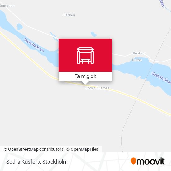 Södra Kusfors karta