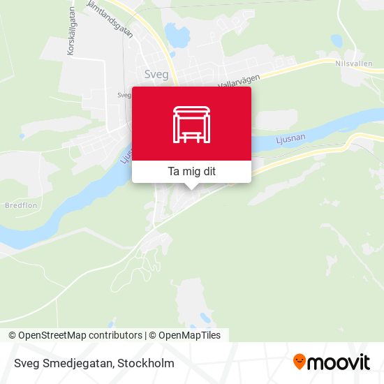 Sveg Smedjegatan karta