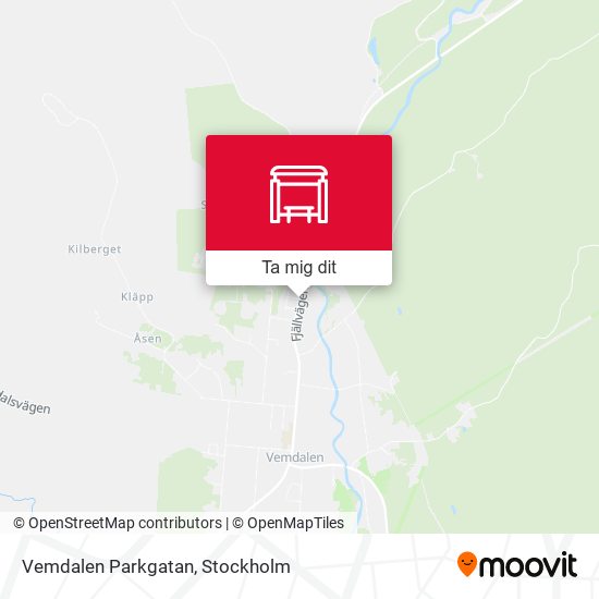 Vemdalen Parkgatan karta