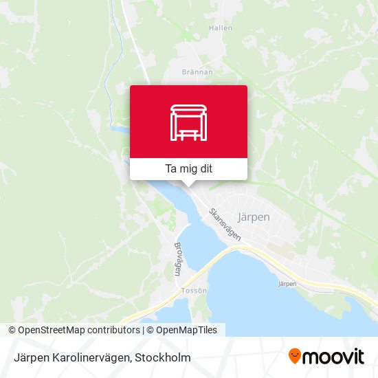 Järpen Karolinervägen karta