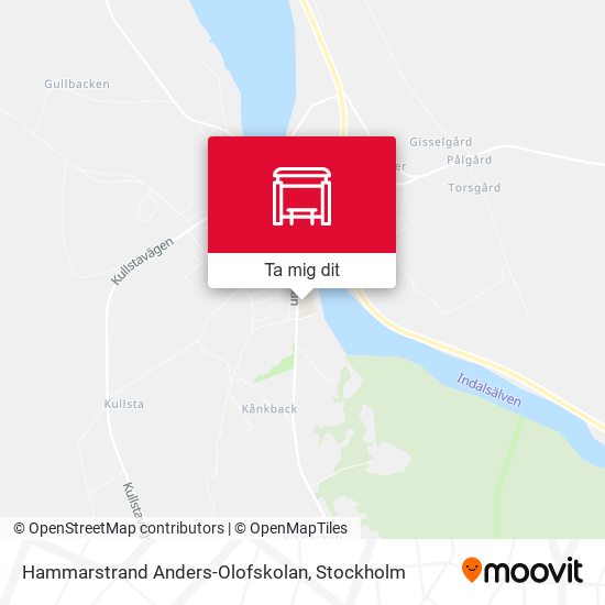 Hammarstrand Anders-Olofskolan karta