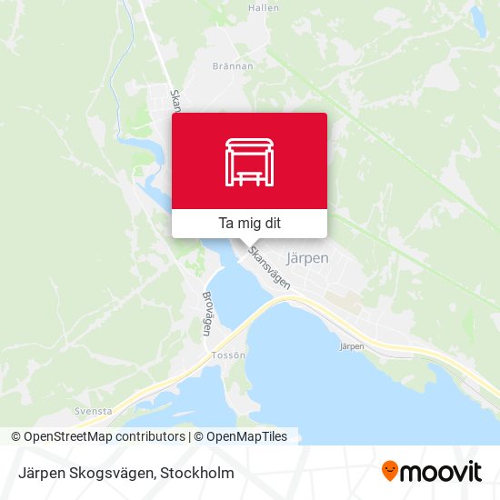 Järpen Skogsvägen karta