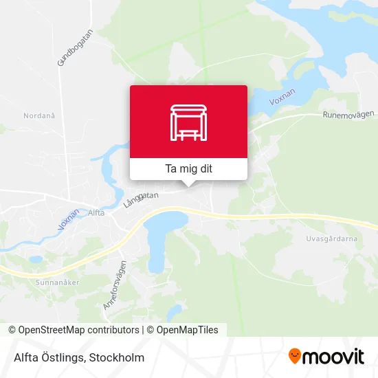 Alfta Östlings karta