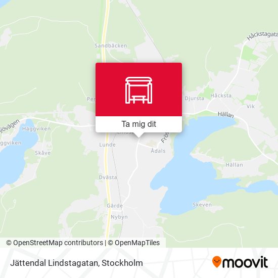 Jättendal Lindstagatan karta
