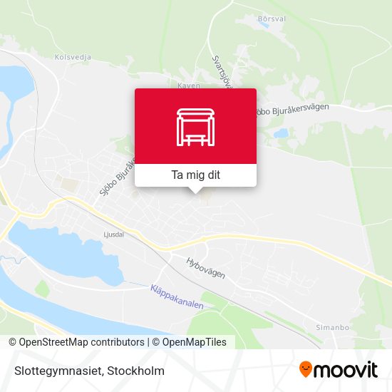 Slottegymnasiet karta