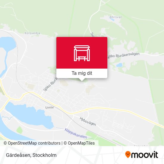 Gärdeåsen karta