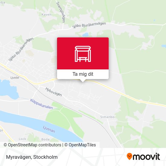 Myravägen karta