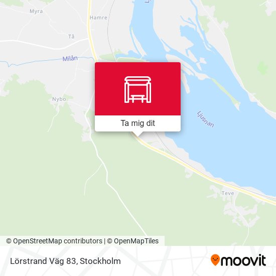 Lörstrand Väg 83 karta