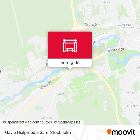 Gävle Hjälpmedel Sam karta