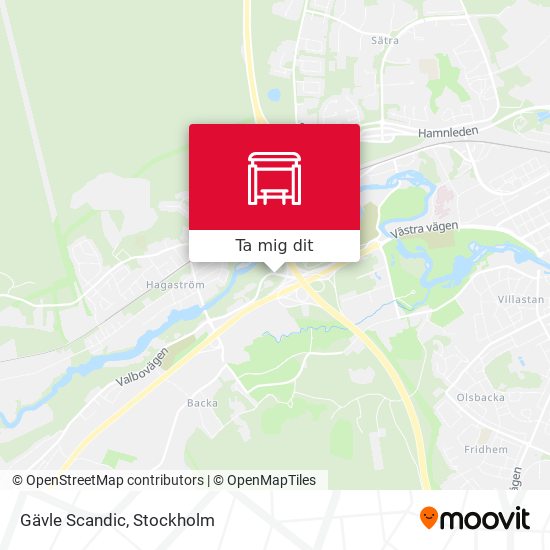 Gävle Scandic karta