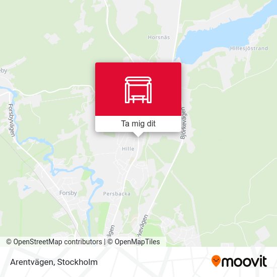 Arentvägen karta