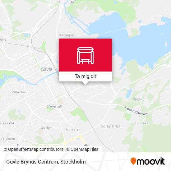 Gävle Brynäs Centrum karta