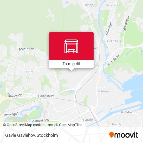 Gävle Gavlehov karta