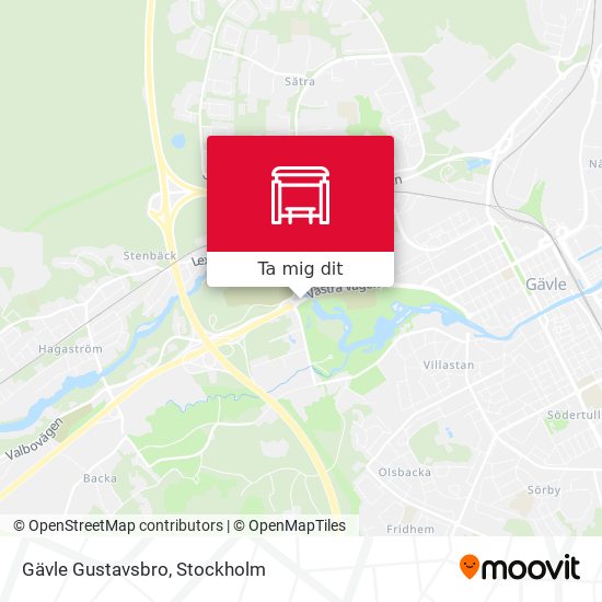 Gävle Gustavsbro karta