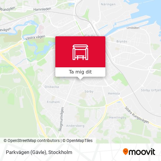 Parkvägen (Gävle) karta