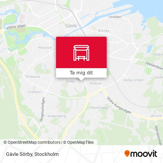 Gävle Sörby karta