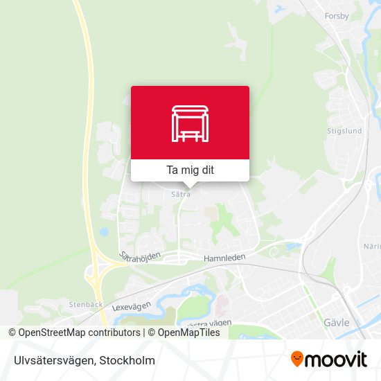 Ulvsätersvägen karta