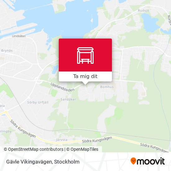 Gävle Vikingavägen karta