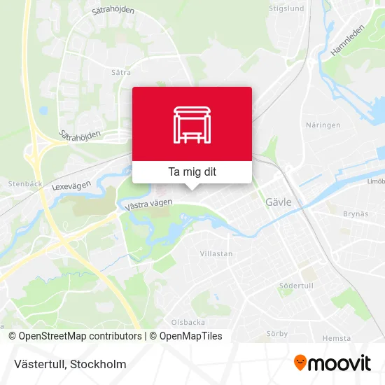 Västertull karta