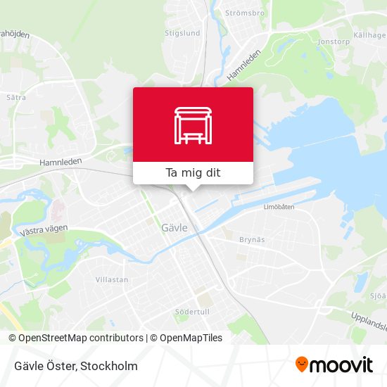 Gävle Öster karta