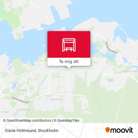 Gävle Holmsund karta