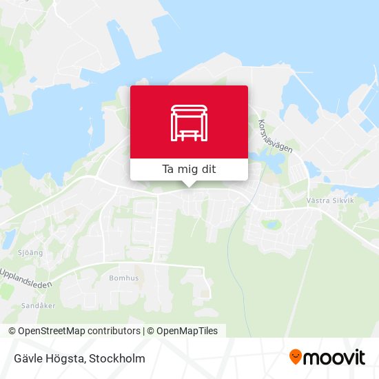 Gävle Högsta karta